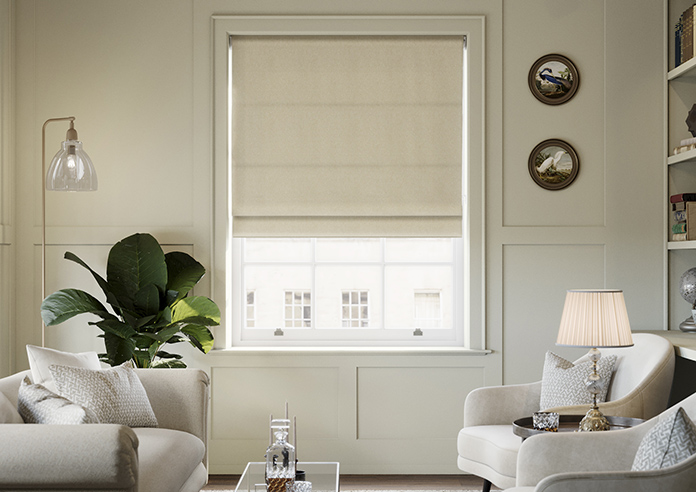 Wexley, Light Khaki - Twist&Fit Roman Blind - Image 3
